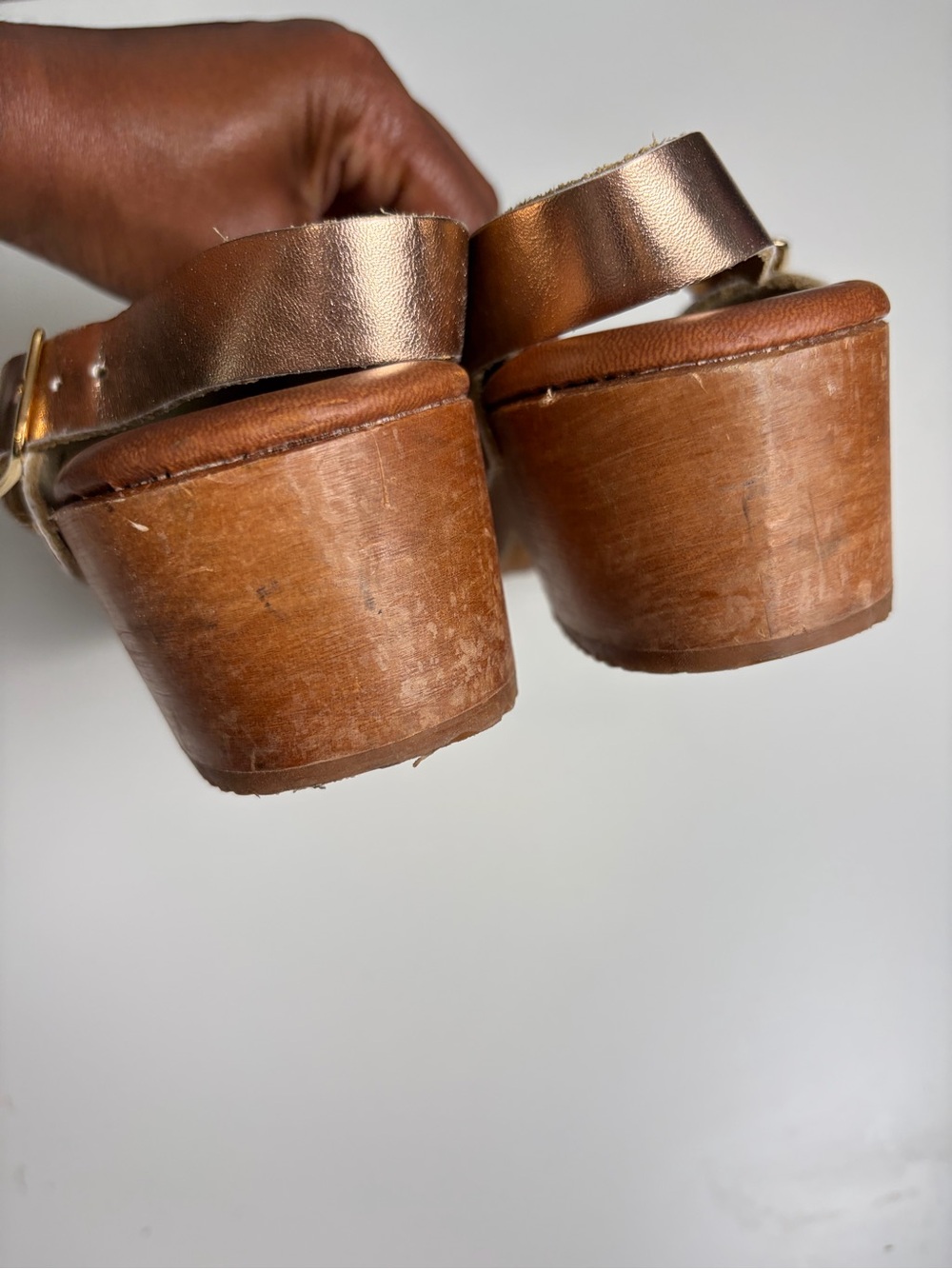 ANTHROPOLOGIE Rose Gold ABBA Clogs‎ 39 - Picture 10 of 16